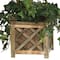 34" Artificial Bougainvillea Topiary with Wood Box